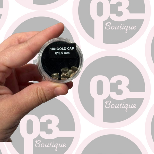 18 kt yellow gold cap -7/5.5mm