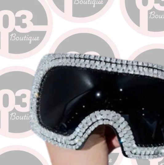 Oversized bling glasses